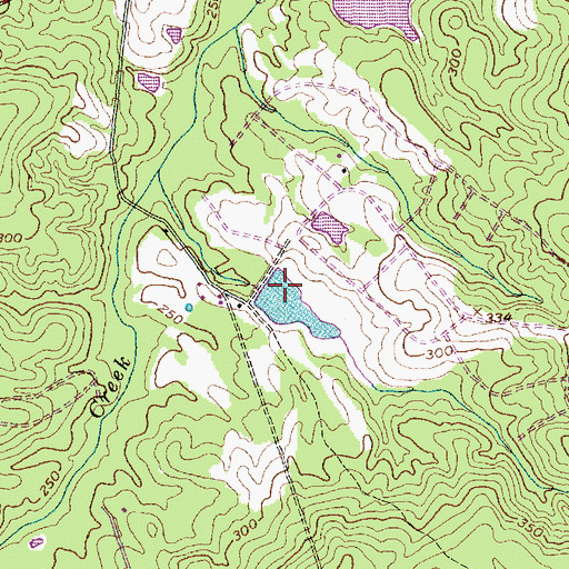 Topographic Map of R E Roberts Dam, NC