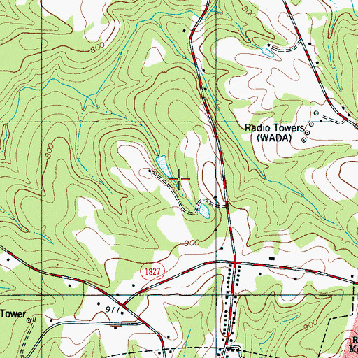 Topographic Map of Emile Gebel Lake, NC