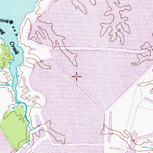 Topographic Map of T G Clay Pond Dam Number Two, NC