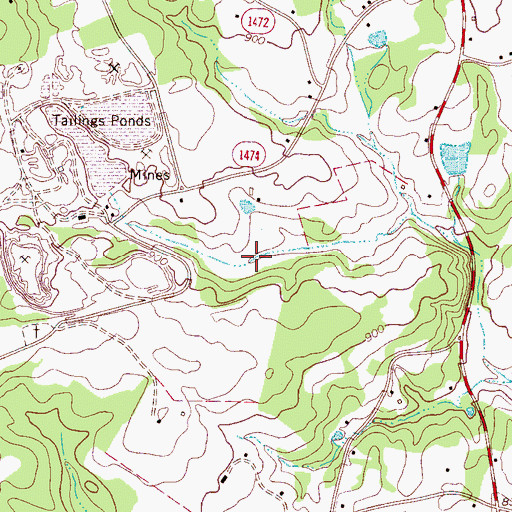 Topographic Map of Lagoon A, NC