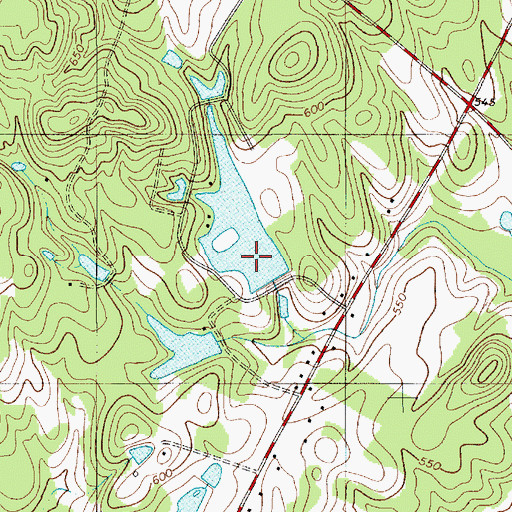 Topographic Map of Furr Lake Dam, NC