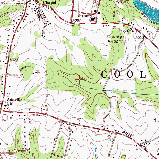 Topographic Map of Isothermal College Dam, NC