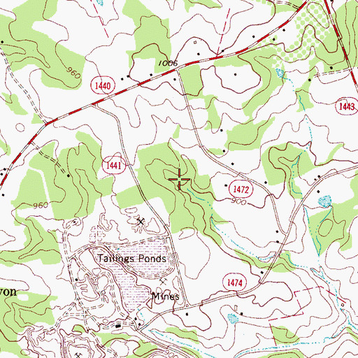 Topographic Map of Lagoon D, NC