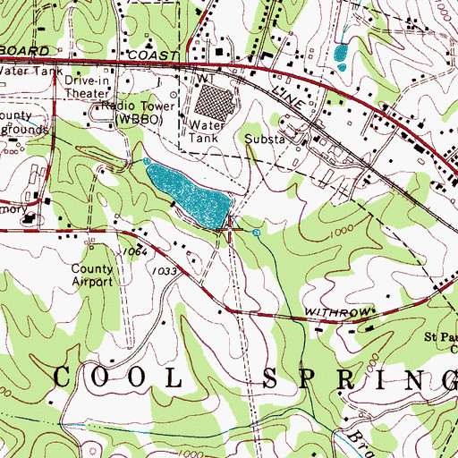Topographic Map of Fraternal Order Eagles Dam, NC
