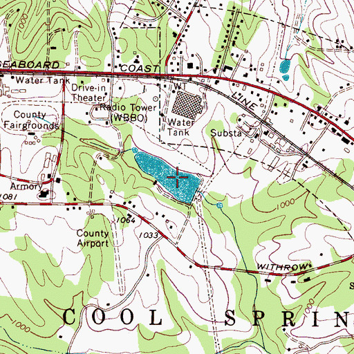 Topographic Map of Fraternal Order of Eagles Lake, NC