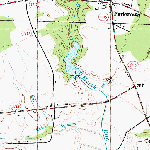 Topographic Map of William Creuse Dam, NC