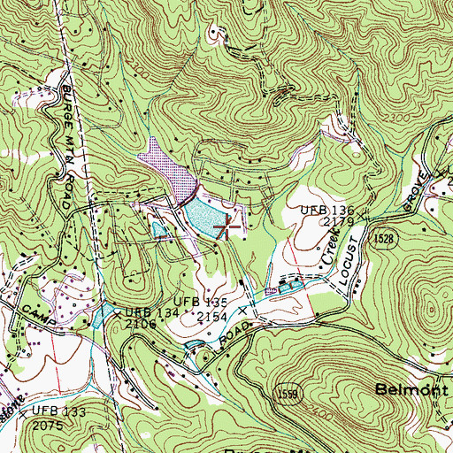 Topographic Map of Wood Dam, NC