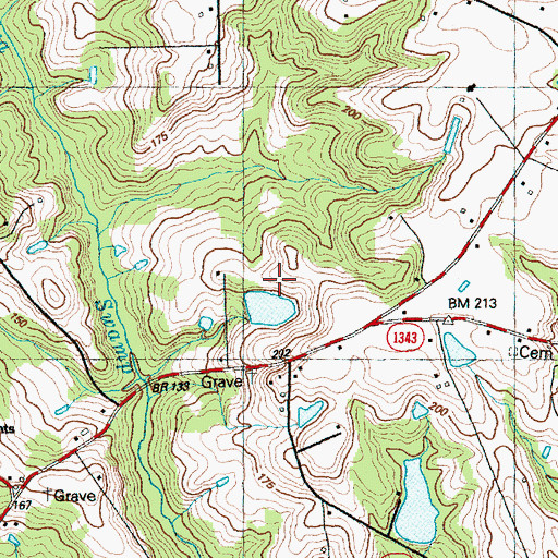 Topographic Map of Lassiter Pond Dam, NC
