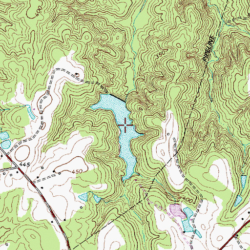 Topographic Map of City Water Works Lake, NC