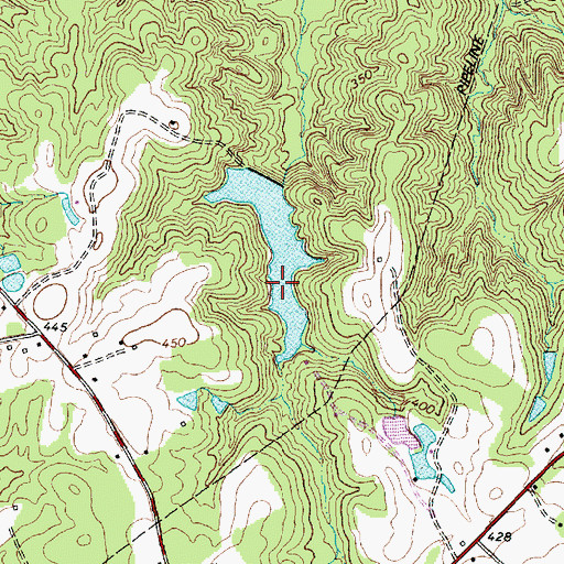 Topographic Map of San-Lee Park Dams, NC