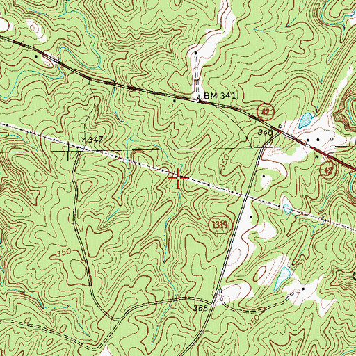 Topographic Map of Carolina Forest Lake Dam, NC