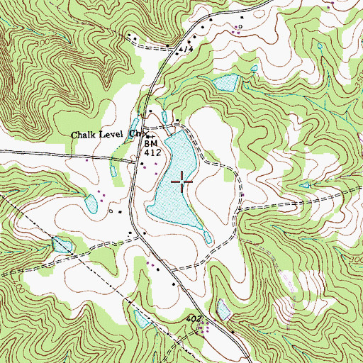 Topographic Map of Dewars Pond, NC
