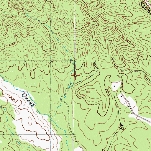 Topographic Map of W W Jones Dam, NC
