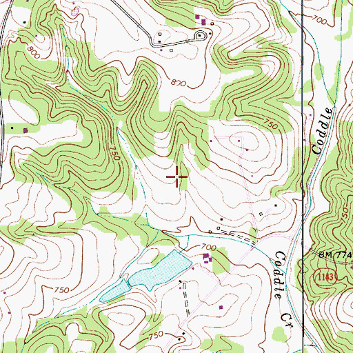 Topographic Map of W M Wilkinson Dam, NC