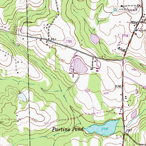 Topographic Map of Powell Lake, NC