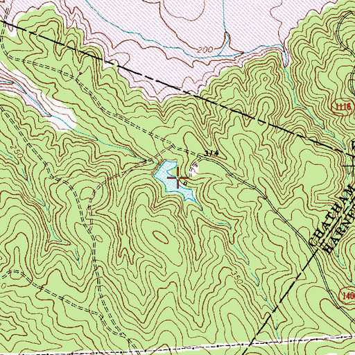 Topographic Map of Capitol Kiwanis Club Pond, NC