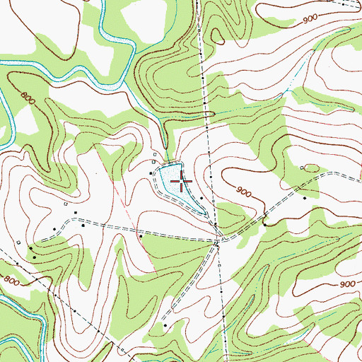 Topographic Map of Bel-Air Pond, NC