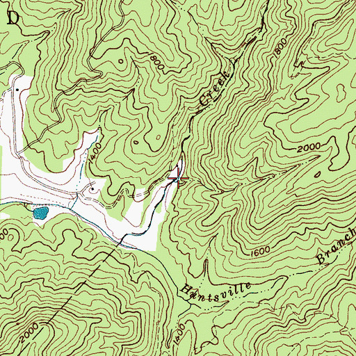 Topographic Map of Structure Number Six B Lake, NC