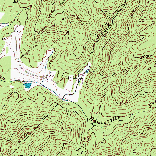 Topographic Map of Structure Number Six B Dam, NC