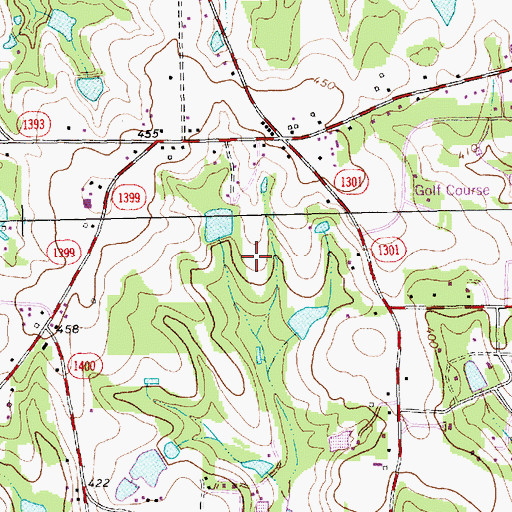 Topographic Map of Pearson Pond Dam, NC