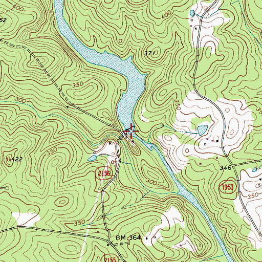 Topographic Map of Reeves Lake, NC