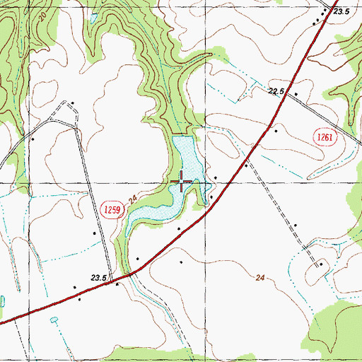 Topographic Map of Monks Pond, NC