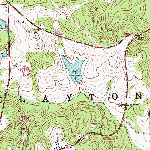 Topographic Map of Earp Pond Dam, NC