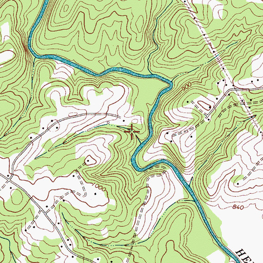 Topographic Map of Griffin Lake, NC