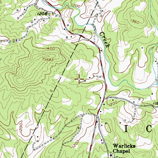 Topographic Map of McCorkle Dam, NC