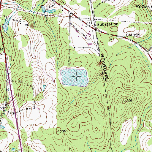 Topographic Map of Webster Poultry Company Pond, NC