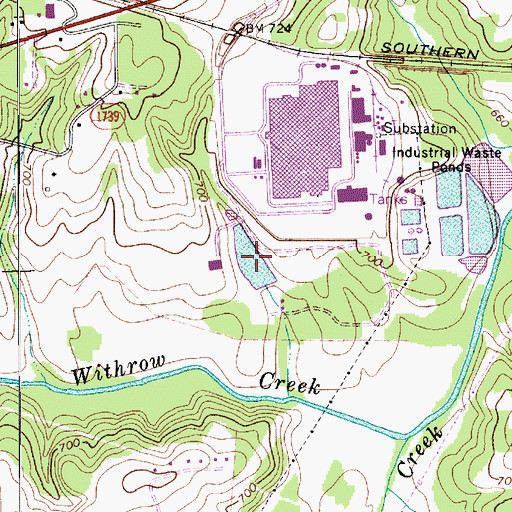 Topographic Map of Fiber Lake, NC