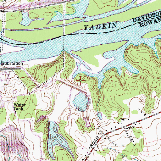 Topographic Map of Buck Ash Pond Dam, NC