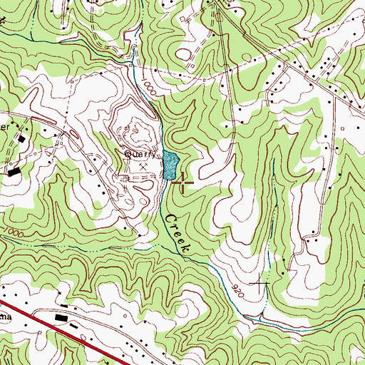 Topographic Map of Martin-Marietta Dam, NC