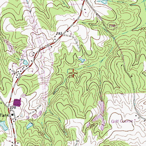 Topographic Map of Eagle Crest Golf Course Dam, NC