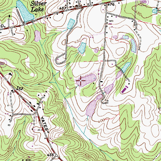 Topographic Map of Dover Pond A, NC