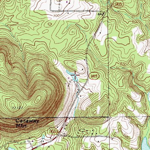Topographic Map of Kivett Lake Number One, NC