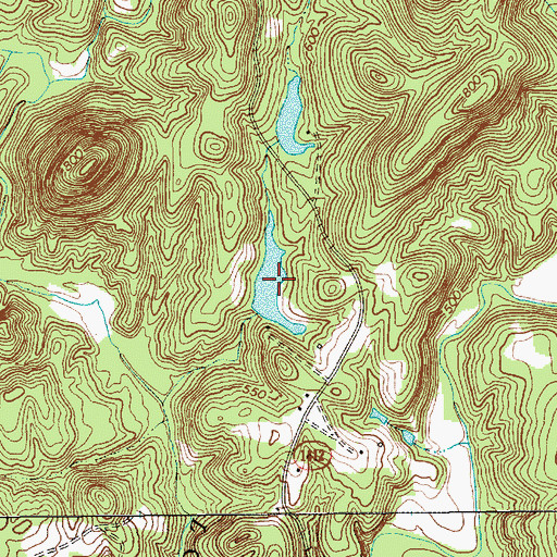 Topographic Map of J B White Lake, NC