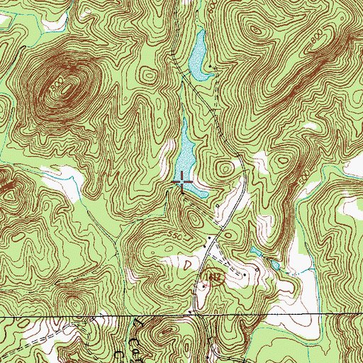 Topographic Map of J B White Lake Dam, NC