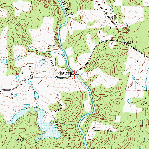 Topographic Map of Siler City Water Supply Lake Number Three, NC