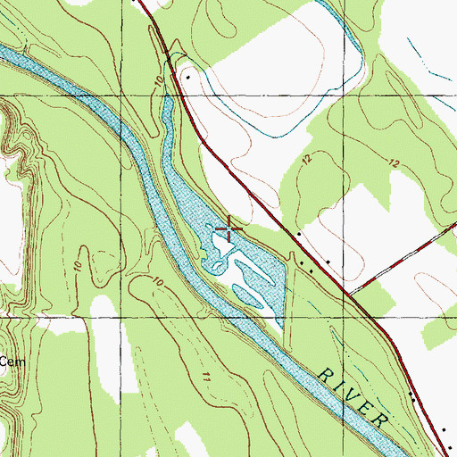 Topographic Map of Winslows Pond, NC