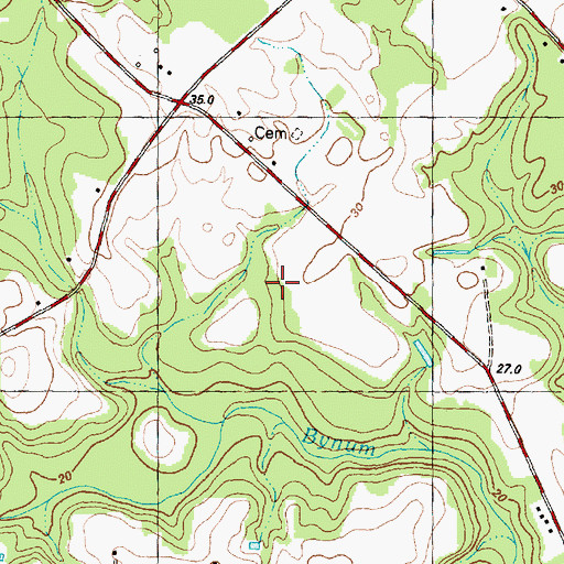 Topographic Map of NC Noname Eight-Hundred Forty, NC