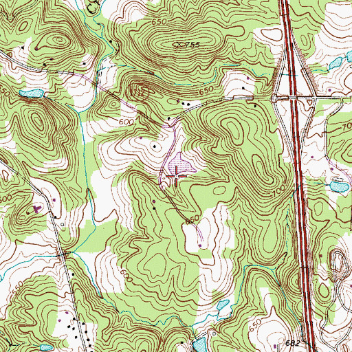 Topographic Map of Hylton Dam, NC