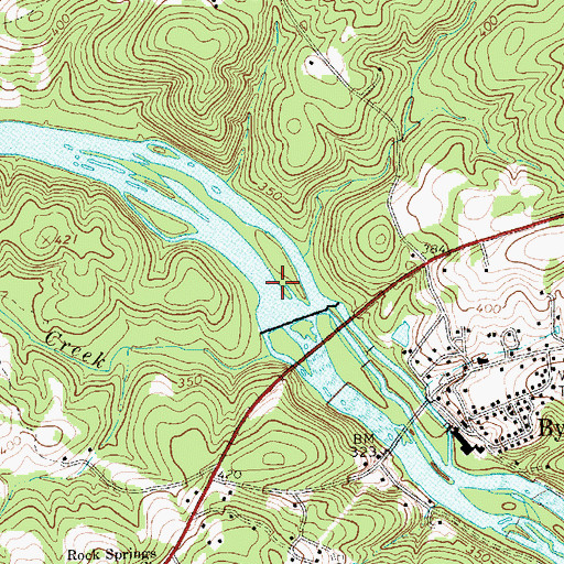 Topographic Map of Odell Pond Dam, NC