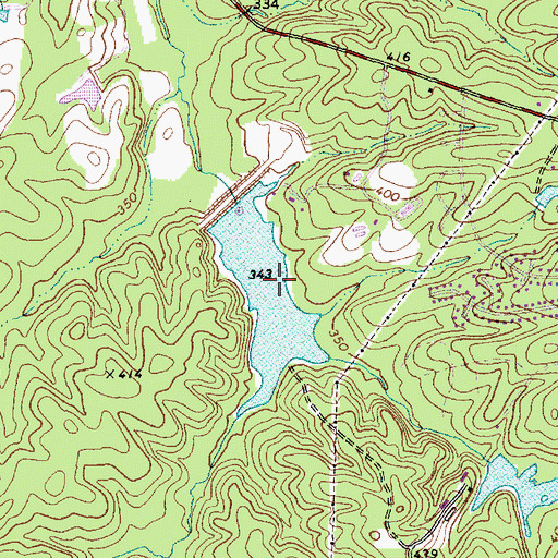 Topographic Map of Continental Can Company Lake, NC