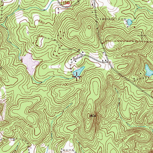 Topographic Map of Wesleyan Youth Camp Lake Dam, NC