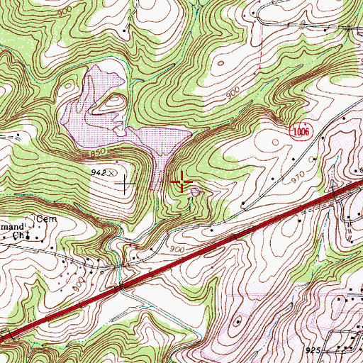 Topographic Map of T S Stewart Dam, NC