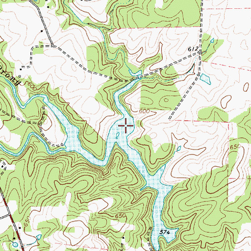 Topographic Map of Siler City Water Supply Lake Number One, NC