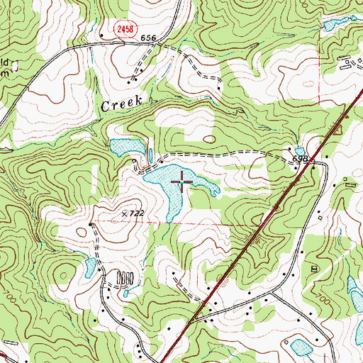 Topographic Map of Kennedy Lake, NC