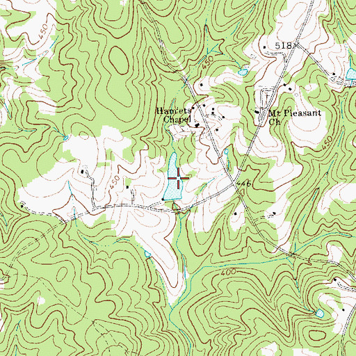 Topographic Map of Il Penseroso Acres Lake, NC