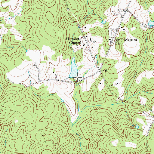 Topographic Map of Il Penseroso Acres Lake Dam, NC